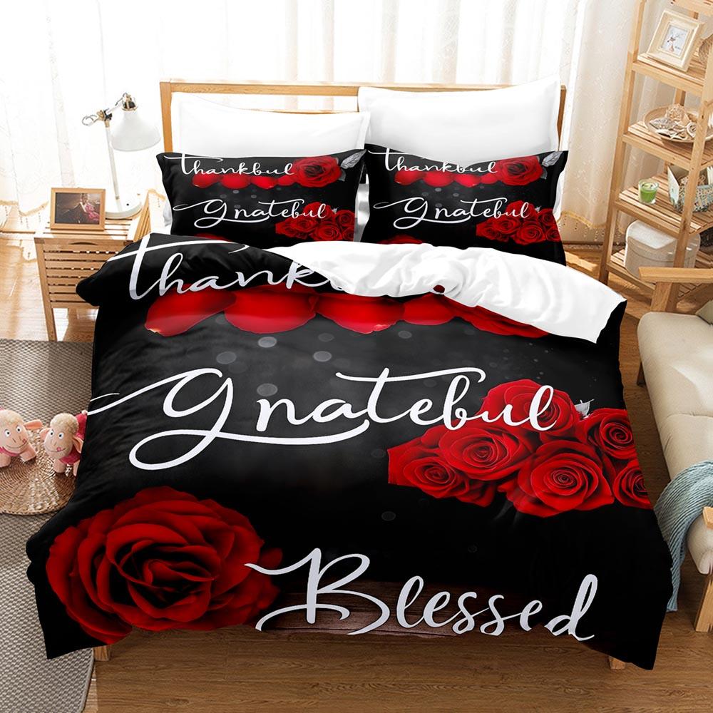 Comforter Butterflies Floral Bedding Set 3D Digital Printing 2-3 Piece Set (No Core) Suitable For Bedroom Halloween Decor