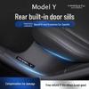 Tesla Model Y Защита углов заднего сиденья из углеволокна, накладка на порог