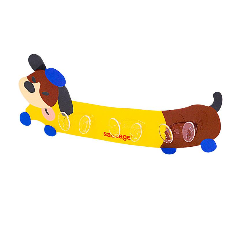 Haushalts-Cartoon-Badezimmerhaken-Aufbewahrungsregal, bohrfreier Steckkartensteckhaken, kreatives Steckdosen-Aufbewahrungsregal