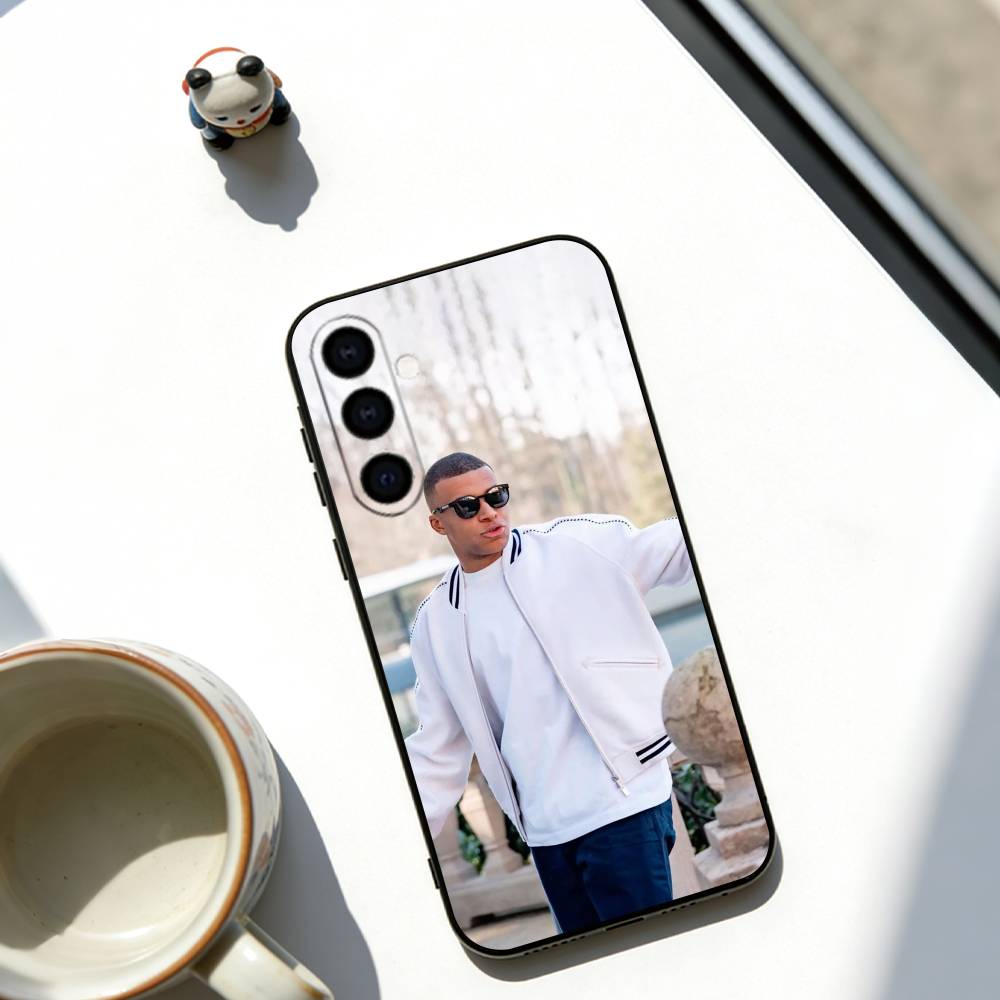 Kylian Mbappe Phone Case For Samsung Galaxy A73,A72,A71,A70,A53,A52,A51,Soft Black Cover