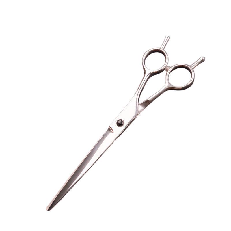 7 All-Steel Curved Pet Grooming Scissors Set: Upward, Downward, and Serrated for Dog Hair Cutting