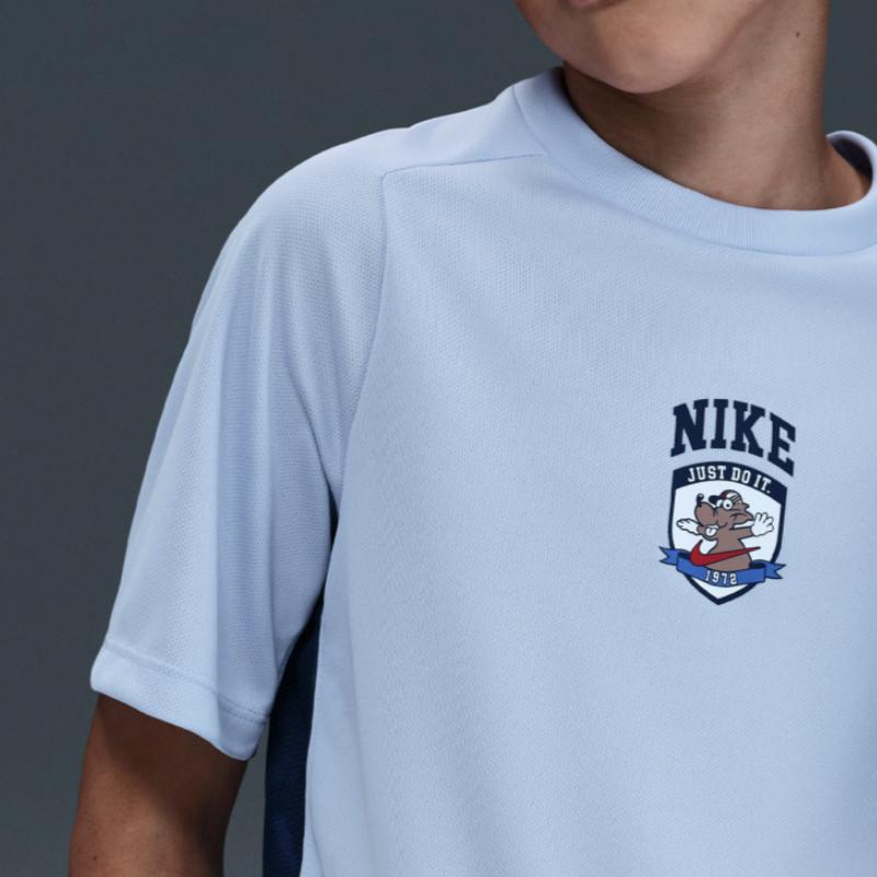 Nike Dri-Fit T-Shirt Multi Breathable Knit Soft Short Sleeve Kids Tops II0477057