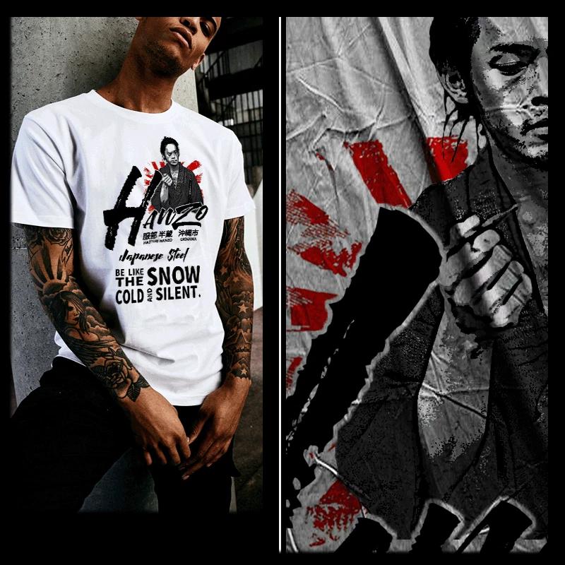 Samurai t-shirt bushido code Hattori Hanzo sword Japanese Ronin cold and silent XL