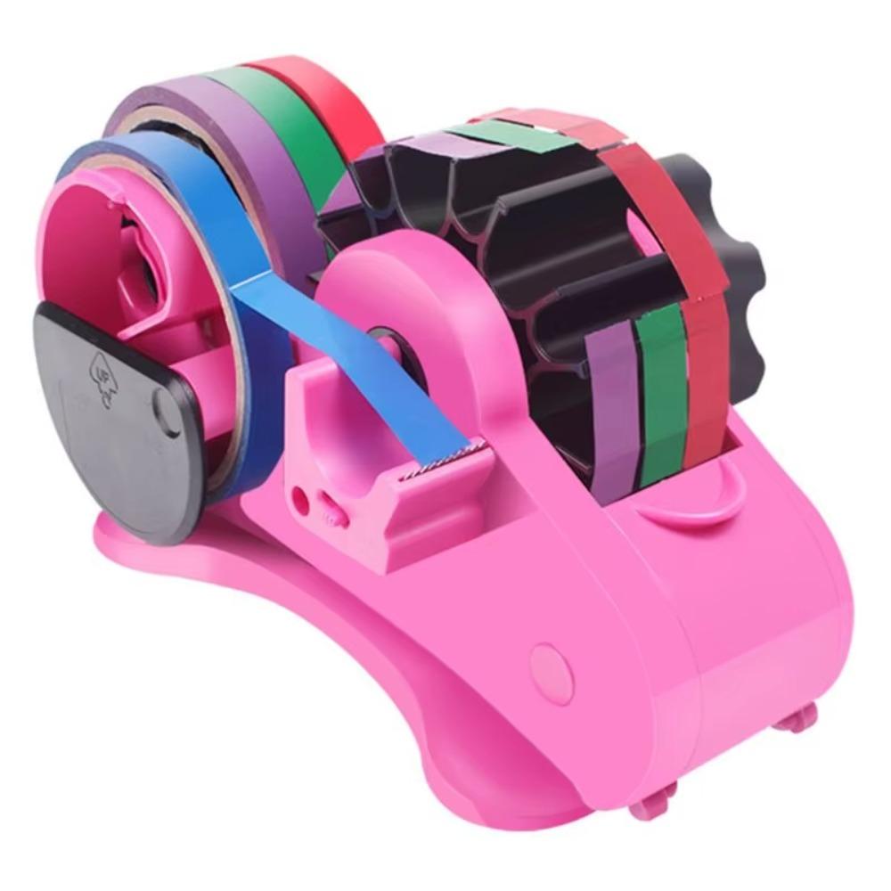 Reusable Semi-Automatic Tape Dispenser Multi-roll Cutting Tape Holder  Thermal Transfer Tape