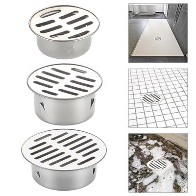 2pcs Multipurpose Round Floor Drain with Portable Designs Accessory for Enhances Water Flows and Debris Collection