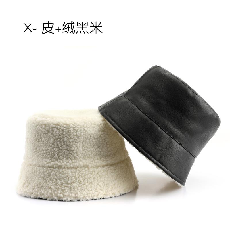 

Персонализированная весенне-осенняя двусторонняя однотонная кожаная панама-ведро для активного отдыха и путешествий