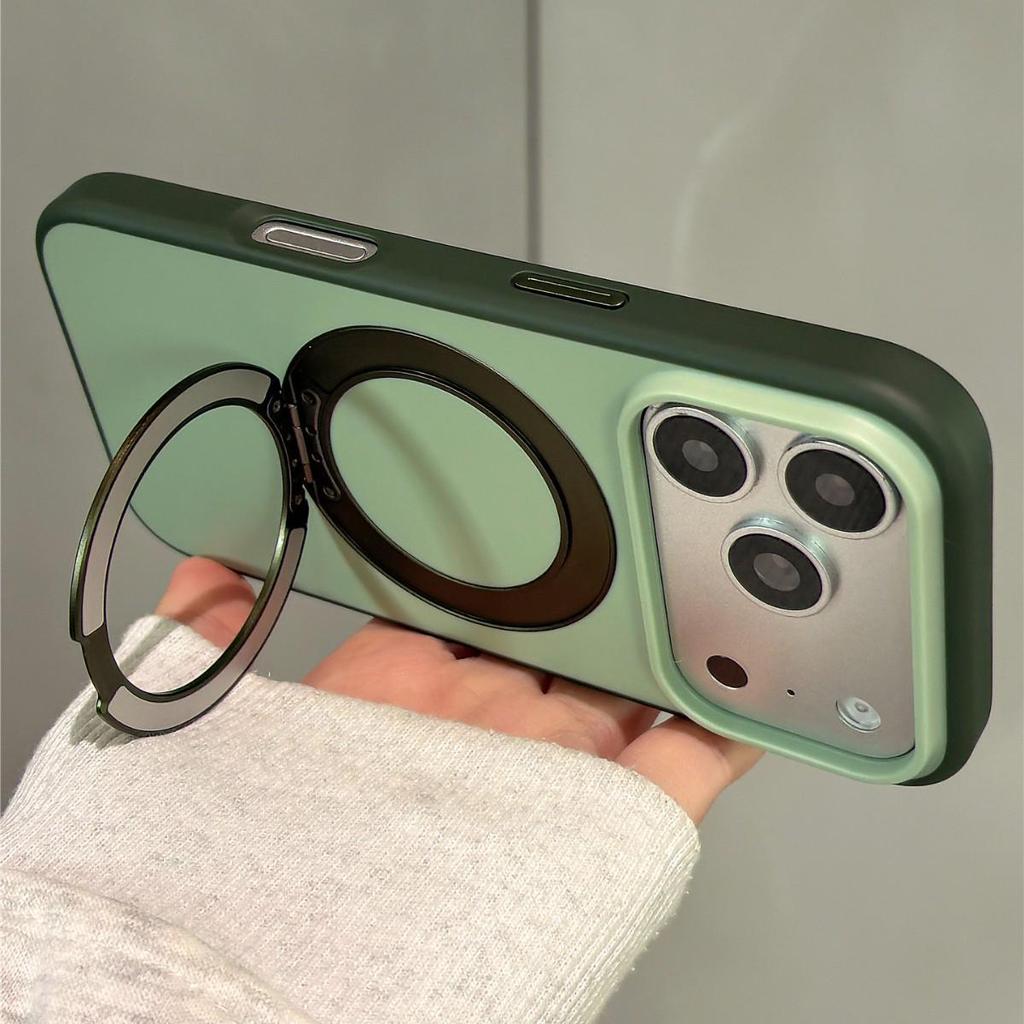 Dual-Tone Magnetic Stand iPhone 17 Pro Max Drop-Proof Case
