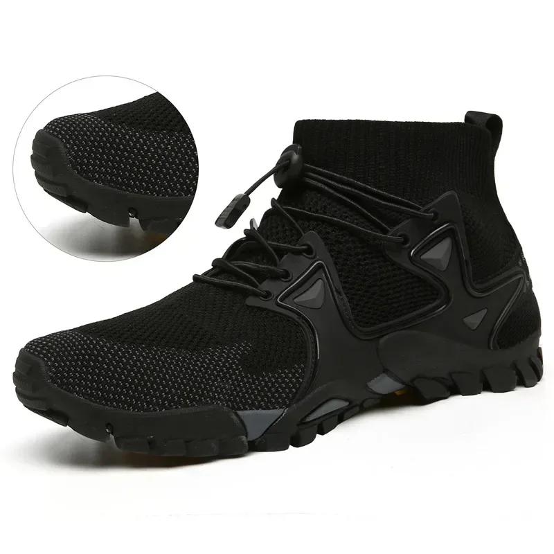 Fashion 2025 Summer Men's Casual Mesh Breathable Men's Sneakers Outdoor Slip-On Men's Shoes Lightweight Men Wading Shoes Zapatillas Male