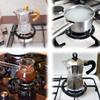 1 Pack Small Stove Stand Gas Wok Ring Stainless Steel Moka Pot Stand Coffee Pot Stand Round Burner Cookware Cooking Accessories