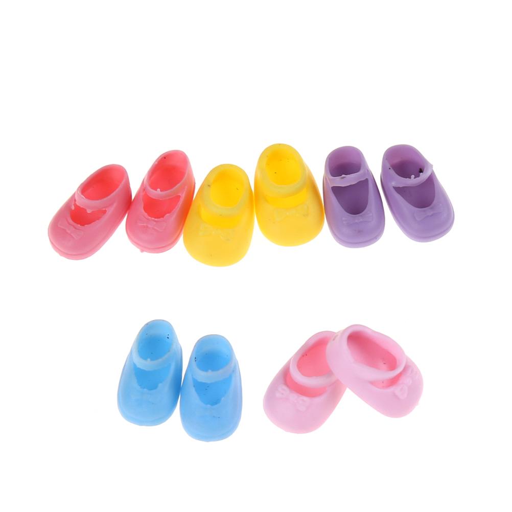 5Pairs Fashion Shoes Boots For Sister Doll Kids Gift