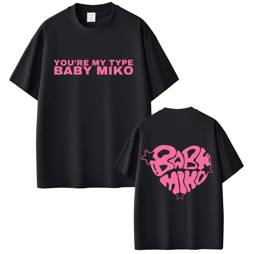 Young Miko Baby Miko Merch Tshirt Men Women Hip Hop Fashion Short Sleeve T Shirt Male Casual Pure Cotton Crewneck Tshirts