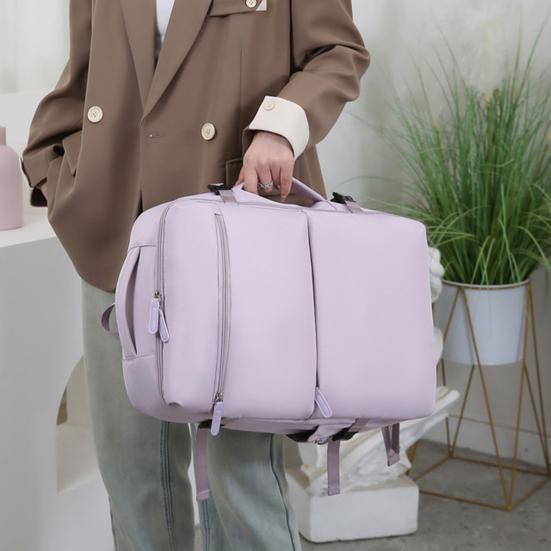 Expandable Travel Backpack Women Men Laptop Backpack with USB Charging Port Airline Approved Backpack with Anti-Theft Pocket Shoe Compartment