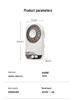 USB Rechargeable Portable Mini Desktop Fan with Digital Display and High-Speed Semiconductor Cooling