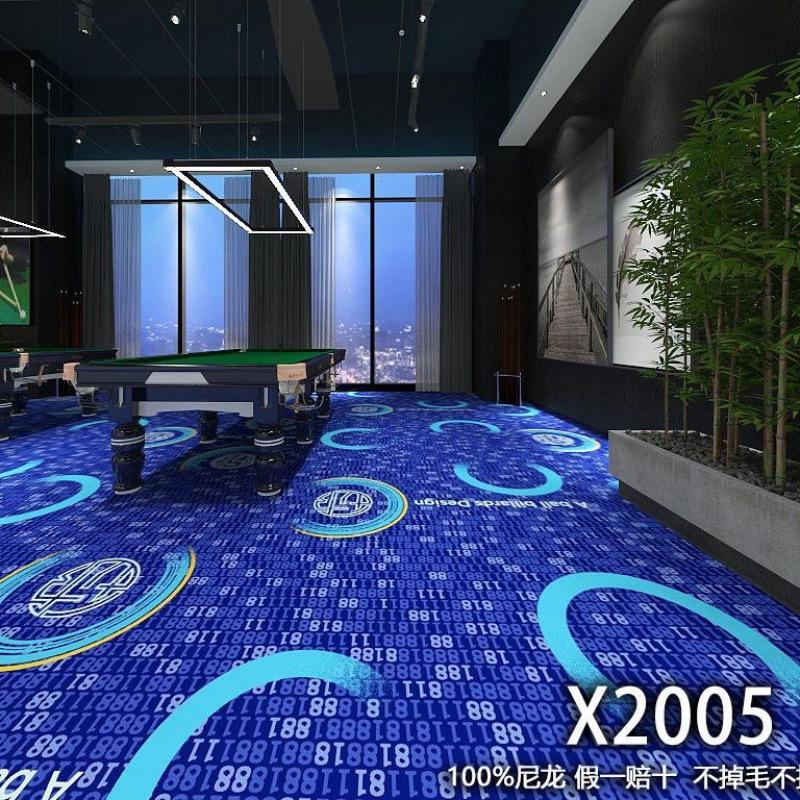 Billiard & Table Tennis Room Carpet - Full Coverage, Wear-Resistant, Flame Retardant, Soundproof