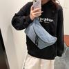 Casual Trend Large Capacity Denim Breast Bag Fanny Bag Crossbody Bag Fashion Versatile Mobile Phone Bag