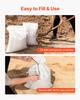 Empty Sandbags, 200 Packs 40 X 66 Cm, Heavy Duty Sand Bags Sacks with Ties, 22.6kg Capacity Woven Polypropylene Sandbags, Tear-Resistant &