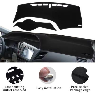 For Honda Civic 9th 2012 2013 2014 2015 Civic 9 Car Dashboard Mat Accessories 2009-2014 Sun Protection Protective Pad