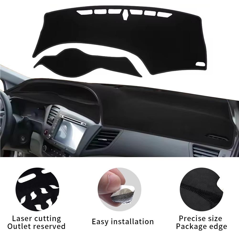 for Honda Civic 9th 2012 2013 2014 2015 Civic 9 Car Dashboard Mat Accessories 2009-2014 Sun Protection Protective Pad