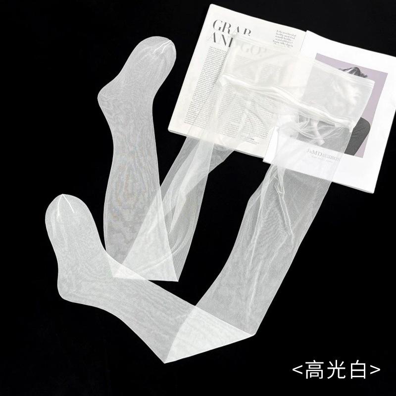 Mint mambo skin socks 0D black stockings summer stockings thin ultra-thin anti-hook silk mint green bare leg artifact