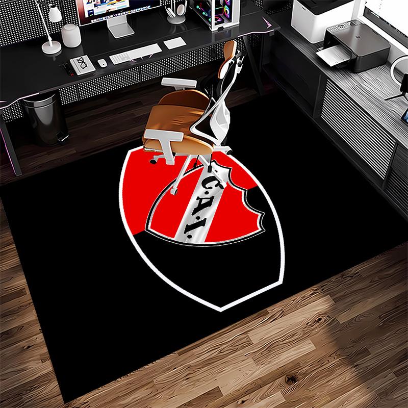 Club Atlético Independiente Print Area Rug - Soft, Washable Non-Slip Indoor Mat for Office Chairs, Living Room, Home Office Decorative Rug