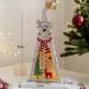 Christmas Decorations DIY Handmade House Luminous Wooden Ornaments Christmas Tree Snowman Atmosphere Pendant Send Light String