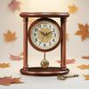 Wooden Pendulum Clock Solid Wood Retro Arabic Numerals