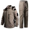 Yucahype Mountain Jacket and Pants Extra Super with Long Mountain Hiking Winter for Winter Spring and Plus Sizes Available Men's Set, Thick,
