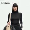 MO&Co. Women's Wool Turtleneck Slim-Fit Pullover