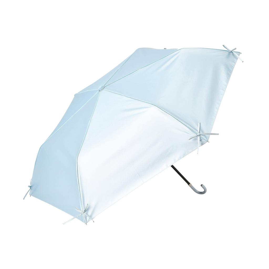 Francfranc Francfranc Shading Ribbon Folding Umbrella 50cm Light Blue For both sunny and rainy days Shading rate UV cut rate Lightweight Parasol Rain