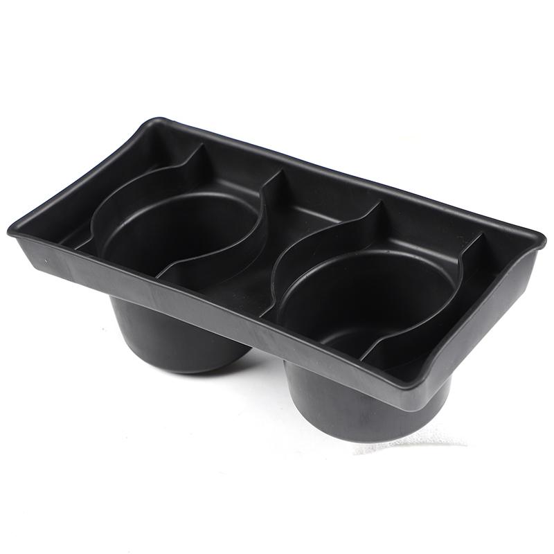 

ABS black For Hummer H2 2003-2007 Car Center Console Water Cup Holder Storage Box Car Interior Accessories чорний
