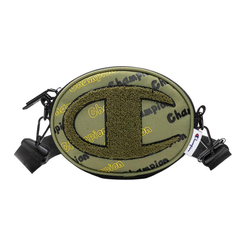 New Champion Melting Sadness Collaboration Fabric Round Bag, Crossbody Bag, Shoulder Bag Regular Unisex Green U2CACPU55