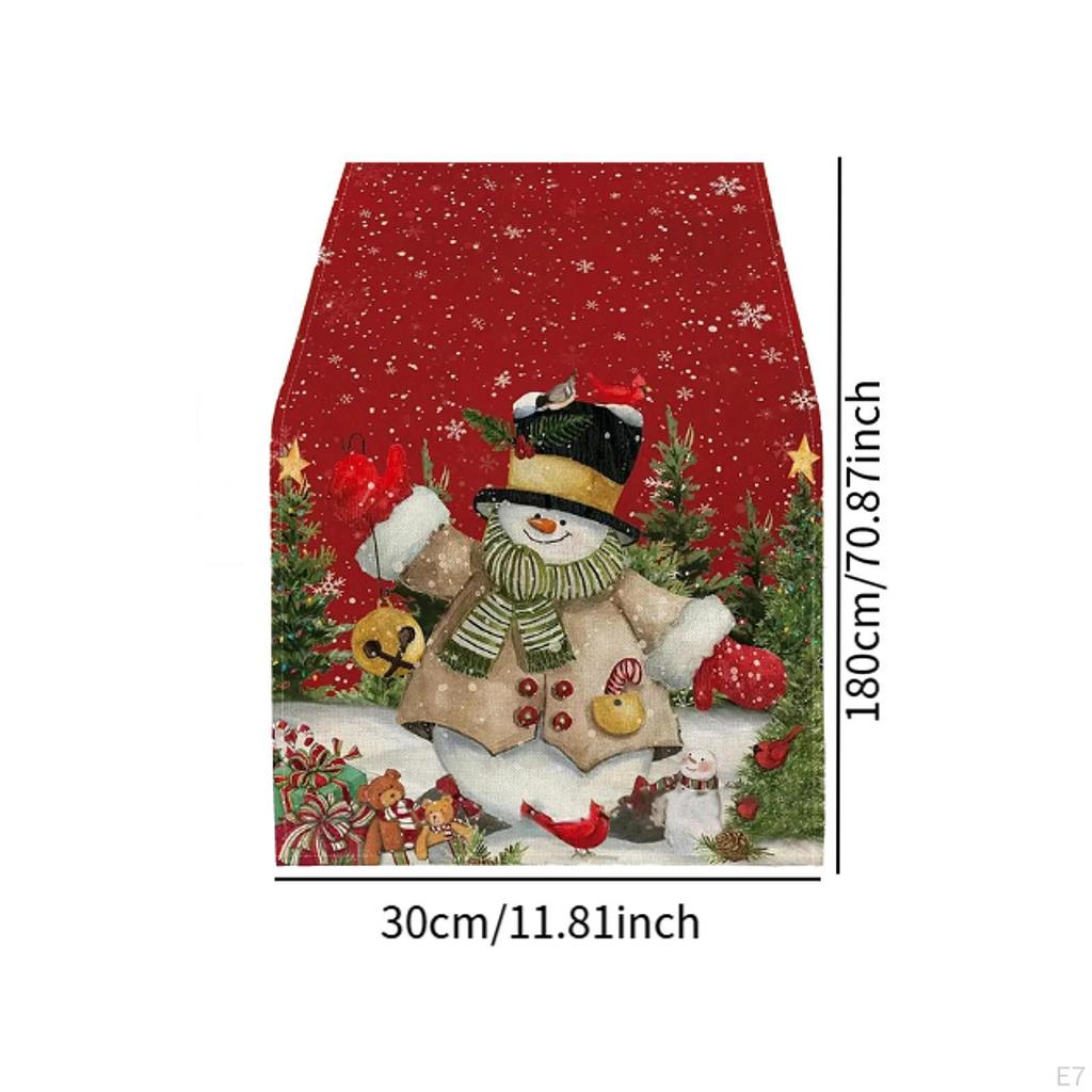 Weihnachten Tisch Läufer Tischset Party Dekoration Rechteck Tischdecke Abdeckung für Abendessen Kaffee