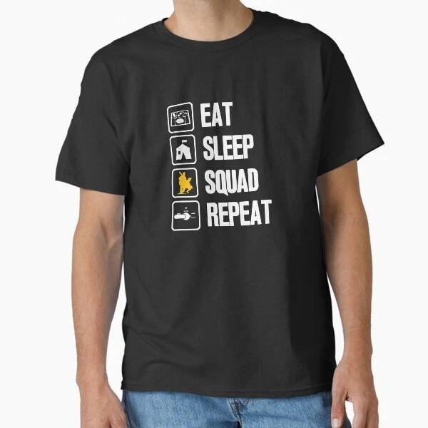 Eat Sleep Squad Repeat Classic TShirt Made In UsaAus TShirt S2xl S