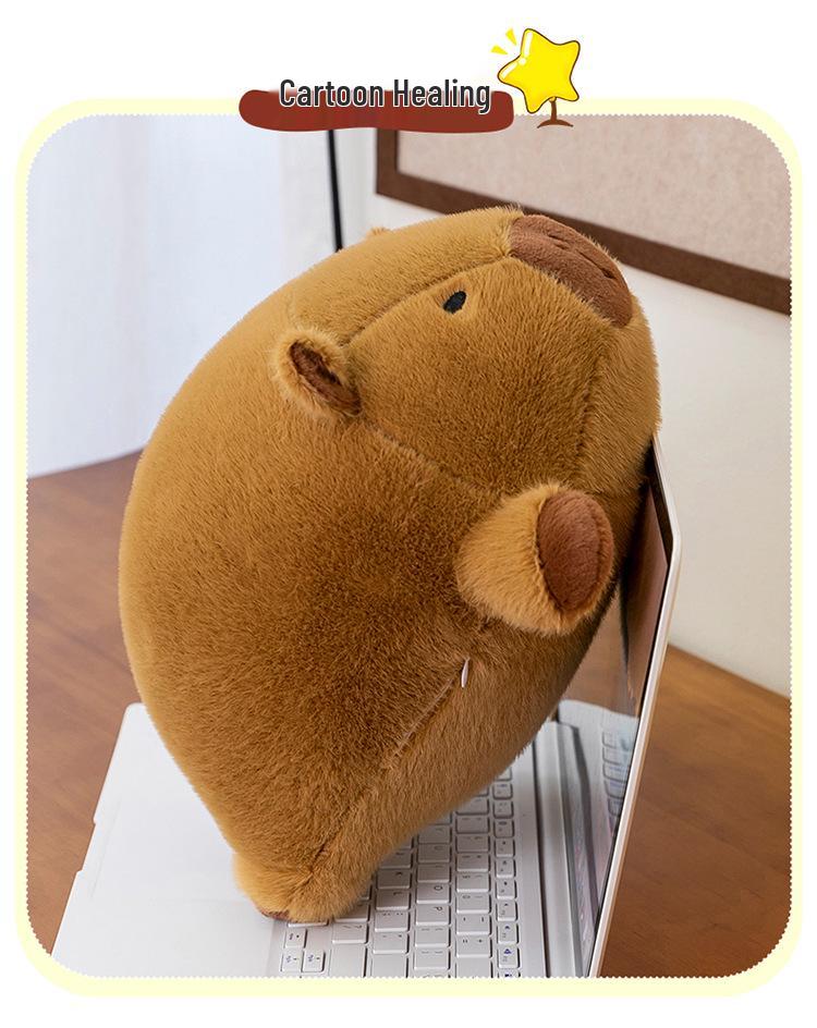 Adorable Capybara Plush Doll: Round Pillow & Creative Birthday Gift
