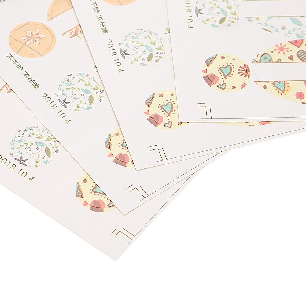 4 Sheets Empty Essential Oil Bottle Sticker Oval Shaped and Round Stickers Perfume Bottle Label