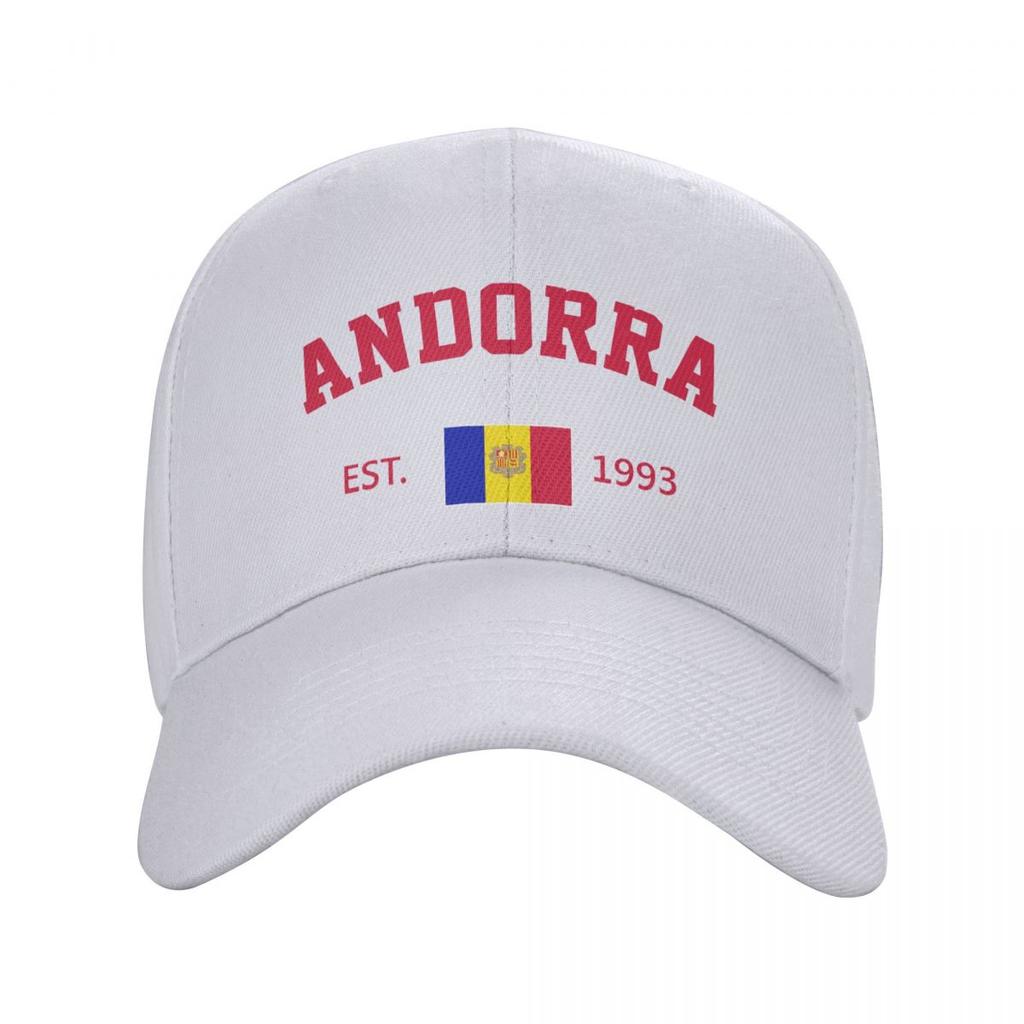 Unisex Baseball Cap Andorra EST Independence Day Wild Sun Shade Peaked Adjustable Outdoor Caps for Unisex Women