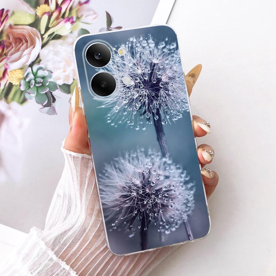 For Xiaomi Redmi Turbo 5 Max Case Cute Cat Flowers Painted Cover Soft Slim Phone Case For Xiaomi Redmi Turbo 5 Turbo5 Max Fundas