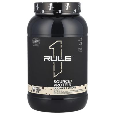 Source7 Protein Powder Drink Mix, Cookies & Cream, 2.03 Lb (920 G)