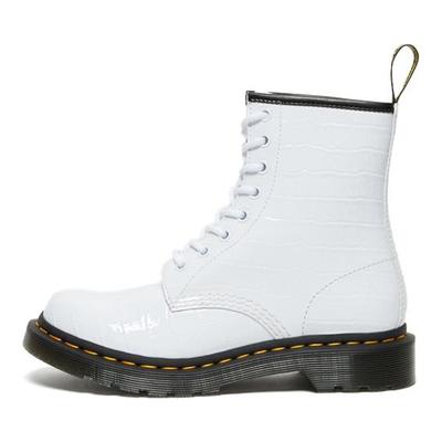 1460 Fashion Patent Crocodile Embossed Short Boots Women Boots White 26855100