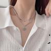Wind Splicing Chain, Star Necklace, Women'S Light Luxury Stacking, Wearing Pentagram Pendant, Collarbone Chain, Round Brand Sweater Chain