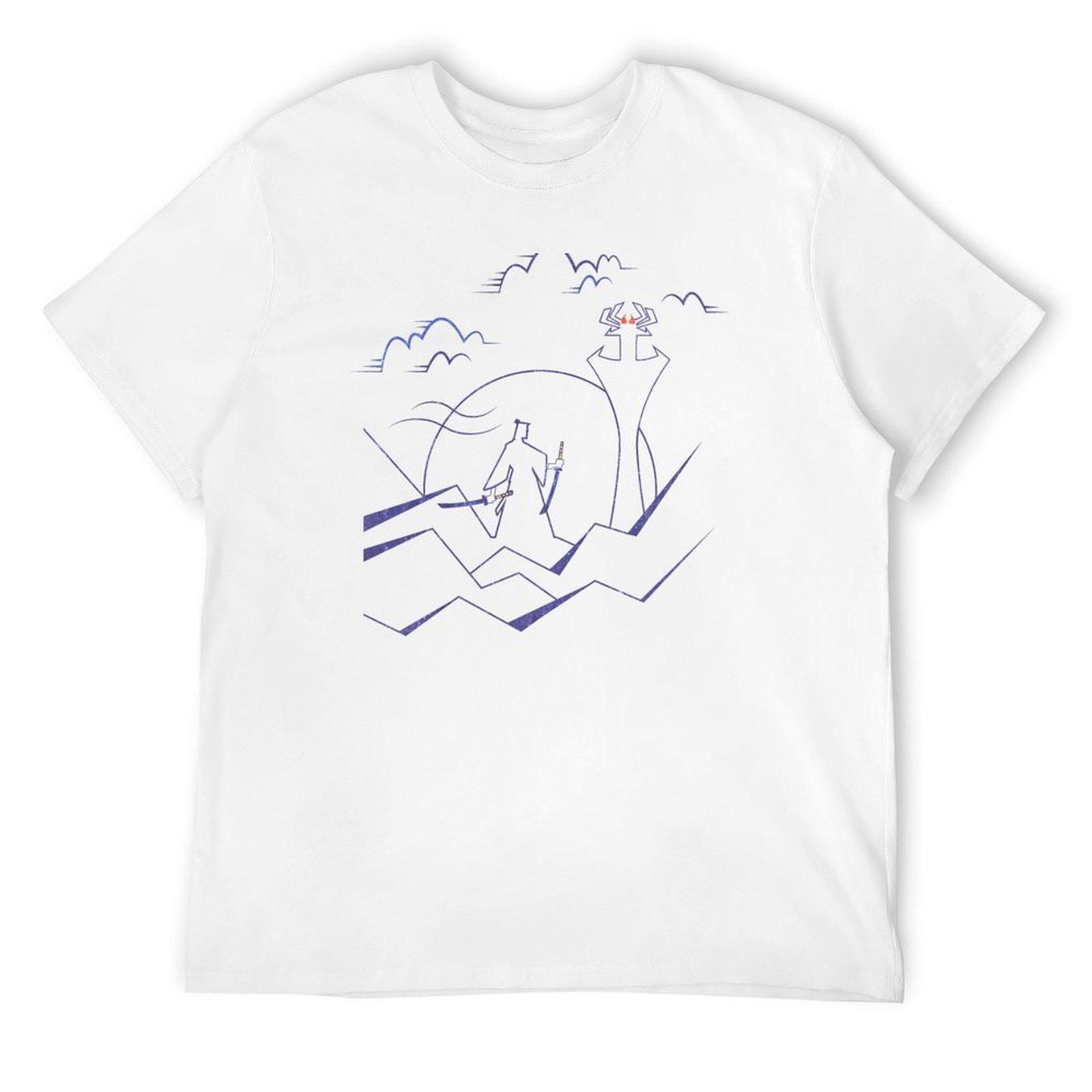 Samurai Jack & Aku T-Shirt vintage vintage graphic tee vintage t shirts mens designer t shirt S