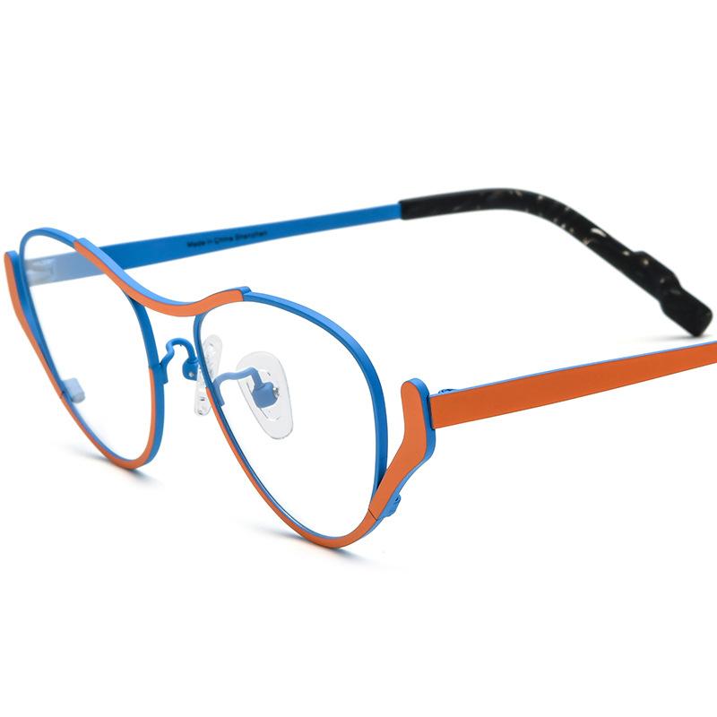 Borregls Solid Titanium Glasses Frame Lightweight Men Women 2025 New Designer Small Eyeglasses High Quality Optical Eyewear Titanium оранжевый