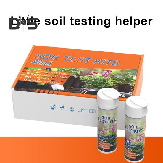 40 Foi Hârtie Test Sol 4 în 1 Kit Test Sol pentru PH Azot Fosfor Potasiu Set Tester Sol Interior Exterior pentru Grădină Curte Fermă