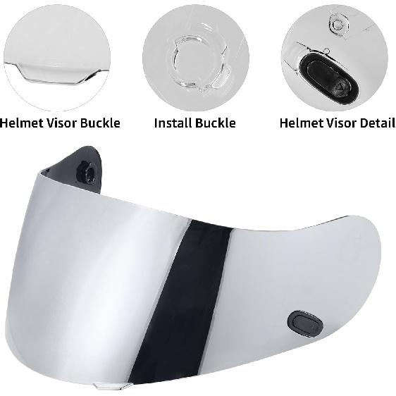 VCOROS Motorcycle Helmet Face Shield Visor Repalcement For HJC Helmet HJ-09 CL-15 CL-17 CL-16 CL-SP AC-12 FS-10 CS-R1 IS-16 CS-R2 Shield