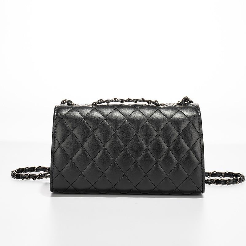Bolsos clásicos de diamantes de moda para mujer, bandoleras para teléfono móvil y cambio.