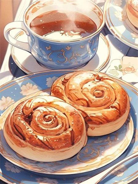 Diamond Painting Kit Dort Food Plný Čtverec Kulaté Vyšívání Káva Krajina Mozaika Home Decor