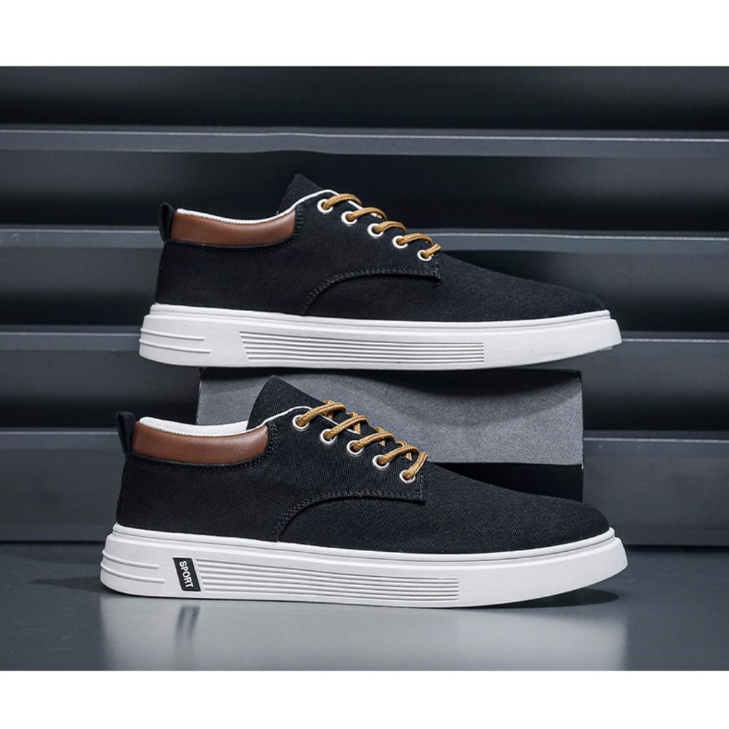 Spring New Breathable Men's Canvas Shoes, Casual Men's Shoes Student Shoes, Youth Tide Board Shoes Hong Kong Style Cloth Shoes