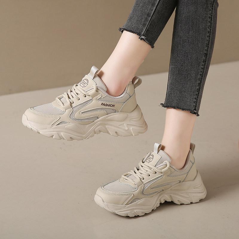 Mesh breathable sneakers new autumn shoes soft-soled casual shoes lightweight large size shoes