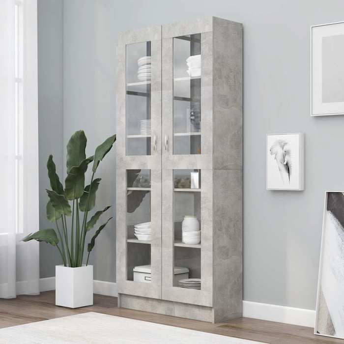 Armario - vidaXL - Grigio Cemento - 1 Tiroir - 1 Porte - 82,5x30,5x185,5cm