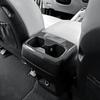 For Kia Telluride -2025 Carbon Fiber Style ABS Rear Passenger Seat Water Cup Holder Frame Cover Trim Accessories LHD/RHD
